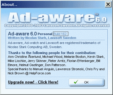 Para saber la versión instalada, pinche en el botón "Information"