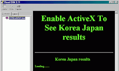 El primer mensaje mostrado en el visor de archivos de ayuda HTML, instalado en todas las versiones actuales de Windows con Internet Explorer, muestra la siguiente leyenda