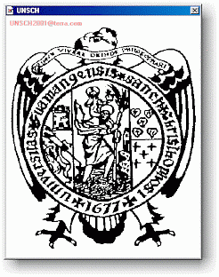 Si el usuario abre el adjunto, se infecta. En ese momento, se mostrar� una ventana conteniendo un escudo con un �guila.