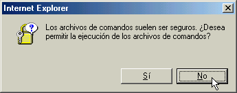 Si selecciona "Pedir datos", cada vez que visite una p�gina que requiera JavaScript (o ActiveScript), saldr� esta ventana