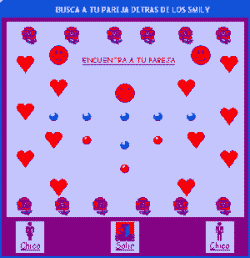 Muestra en pantalla un juego por el que pretende hacerse pasar