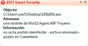 La ventana de alerta de las versiones 3.0 es mucho m�s peque�a y discreta